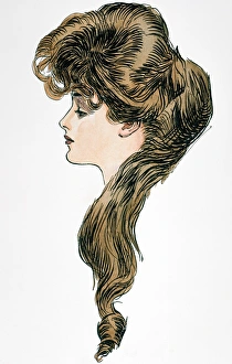 The Question Mark. Drawing, 1903, by Charles Dana Gibson The Question Mark. Drawing, 1903, by Charles Dana Gibson