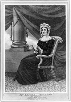 RACHEL DONELSON JACKSON (1768-1828). Wife of President Andrew Jackson. Engraving RACHEL DONELSON JACKSON (1768-1828). Wife of President Andrew Jackson. Engraving