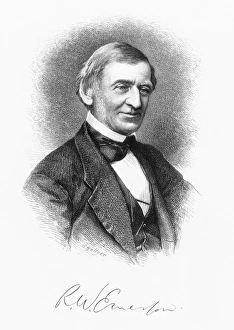 RALPH WALDO EMERSON (1803-1882). American philosopher and man of letters RALPH WALDO EMERSON (1803-1882). American philosopher and man of letters