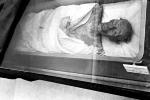 North African Gallery: RAMSES II: MUMMY. The mummified body of the 19th Dynasty Egyptian Pharaoh, Ramses II