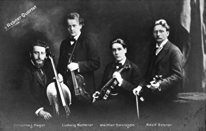 REBNER QUARTET, c1910. German string quartet. Left to right: Johannes Hegar REBNER QUARTET, c1910. German string quartet. Left to right: Johannes Hegar