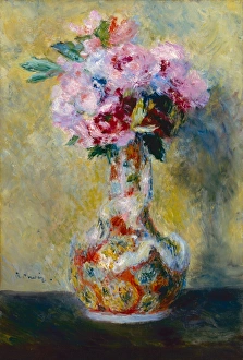 RENOIR: BOUQUET IN A VASE. Oil on canvas, Pierre-Auguste Renoir, 1878 RENOIR: BOUQUET IN A VASE. Oil on canvas, Pierre-Auguste Renoir, 1878
