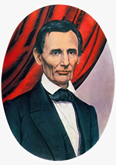 As Republican candidate for 16th President of the United States. Lithograph campaign As Republican candidate for 16th President of the United States. Lithograph campaign