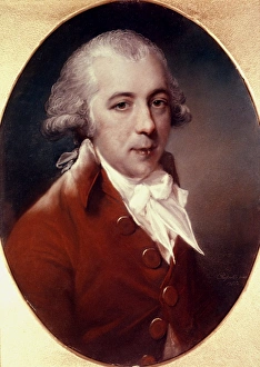 RICHARD BRINSLEY SHERIDAN (1751-1816). Irish dramatist and politician. Pastel, 1788 RICHARD BRINSLEY SHERIDAN (1751-1816). Irish dramatist and politician. Pastel, 1788