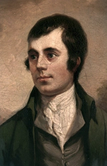ROBERT BURNS (1759-1796). Scottish national poet. Detail of a painting, c1821-22 ROBERT BURNS (1759-1796). Scottish national poet. Detail of a painting, c1821-22