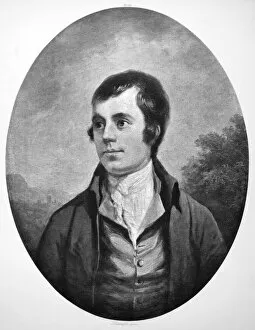 Poets Collection: ROBERT BURNS (1759-1796). Scottish poet. Oil on panel by Alexander Nasmyth (1758-1840)
