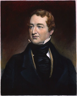 ROBERT PEEL (1788-1850) Mezzotint by John Sartain ROBERT PEEL (1788-1850) Mezzotint by John Sartain