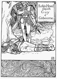 ROBIN HOOD. Robin Hood slays Guy of Gisbourne ROBIN HOOD. Robin Hood slays Guy of Gisbourne