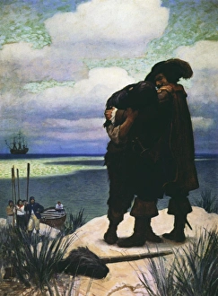 ROBINSON CRUSOE, 1920. Written by Daniel Defoe. Illustration for 1920 edition by N ROBINSON CRUSOE, 1920. Written by Daniel Defoe. Illustration for 1920 edition by N