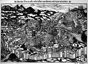 ROME: MAP, 1549. Map of Rome from Sebastian Munsters Cosmographia Universalis, 1549 ROME: MAP, 1549. Map of Rome from Sebastian Munsters Cosmographia Universalis, 1549