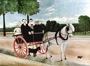ROUSSEAU: CART, 1908. Father Juniers Cart. Oil on canvas by Henri Rousseau, 1908 ROUSSEAU: CART, 1908. Father Juniers Cart. Oil on canvas by Henri Rousseau, 1908