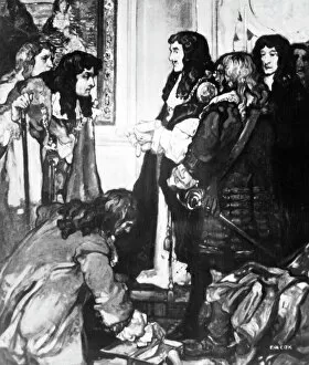 Images Dated 30th August 2007: ROYAL CHARTER, 1670. King Charles II of England granting a charter to the governor