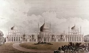 Images Dated 9th June 2010: THE ROYAL PAVILION. Brighton, England. Aquatint, early 19th century