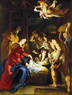 RUBENS: ADORATION, c1608. Adoration of the Shepherds. Oil on canvas by Peter Paul Rubens RUBENS: ADORATION, c1608. Adoration of the Shepherds. Oil on canvas by Peter Paul Rubens