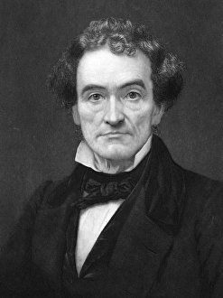 RUFUS CHOATE (1799-1859). American lawyer. Mezzotint, American, 1859 RUFUS CHOATE (1799-1859). American lawyer. Mezzotint, American, 1859