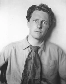 Necktie Gallery: RUPERT BROOKE (1887-1915). English poet. Photographed, 1913, by Sherill Shell