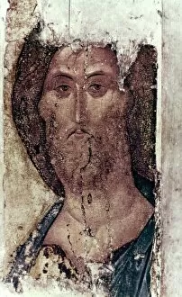15th Century Collection: RUSSIAN ICONS: THE SAVIOUR. By Andrei Rublev, c1400