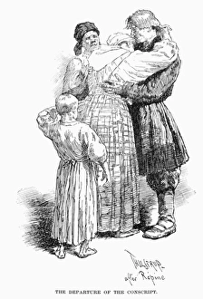 RUSSIAN SOLDIER. Russian soldier taking leave of his family RUSSIAN SOLDIER. Russian soldier taking leave of his family