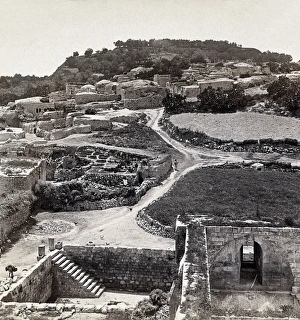 SAMARIA: RUINS, c1900. Ruins of the ancient city of Samaria. Photograph by John F SAMARIA: RUINS, c1900. Ruins of the ancient city of Samaria. Photograph by John F