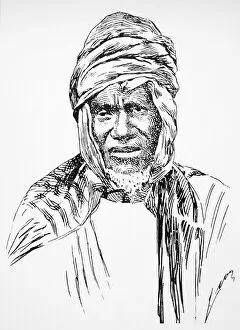 Images Dated 27th March 2007: SAMORY TOURE (c1830-1900). West African ruler. Pen-and-ink drawing, French