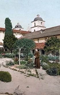 SANTA BARBARA, c1899. Mission Santa Barbara, California SANTA BARBARA, c1899. Mission Santa Barbara, California