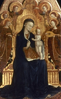 SASSETTA: MADONNA & CHILD. Mdonna and Child: oil on wood, 1437-44, by S.G. Sassetta SASSETTA: MADONNA & CHILD. Mdonna and Child: oil on wood, 1437-44, by S.G. Sassetta