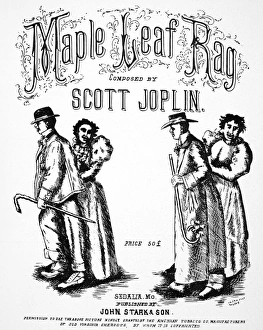 SCOTT JOPLIN (1868-1917). American composer. Sheet music cover, 1899 SCOTT JOPLIN (1868-1917). American composer. Sheet music cover, 1899
