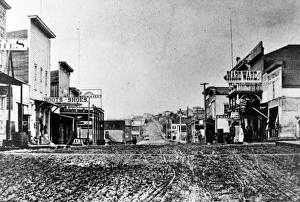 SEATTLE, WASHINGTON, 1880s. A street in Seattle, Washington State, 1880s SEATTLE, WASHINGTON, 1880s. A street in Seattle, Washington State, 1880s