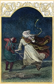 SHAKESPEARE: KING LEAR. Lear and the Fool in Act III, Scene 2 of William Shakespeares SHAKESPEARE: KING LEAR. Lear and the Fool in Act III, Scene 2 of William Shakespeares
