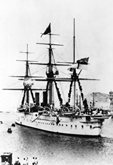 SHIPS: HMS ALEXANDRIA. HMS Alexandria, launched in 1875 and was scrapped in 1908 SHIPS: HMS ALEXANDRIA. HMS Alexandria, launched in 1875 and was scrapped in 1908