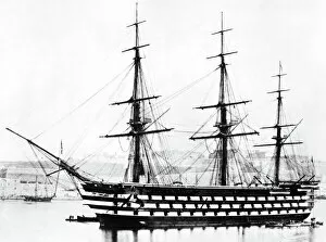 Warship Gallery: SHIPS: HMS VICTORIA. HMS Victoria, launched in 1859, the last British wooden