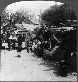 SICILY: REFUGEES, c1909. A refugee camp for survivors, following the earthquake in Messina SICILY: REFUGEES, c1909. A refugee camp for survivors, following the earthquake in Messina