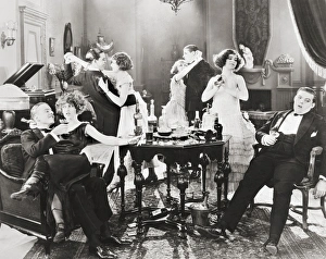 <b class=qtipBold><figcaption>Silent Film Still: Parties</figcaption></b><br>Silent Film Still: Parties.<br><em>© none</em> Silent Film Still: Parties