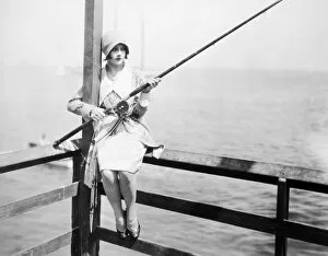 Audrey Gallery: SILENT FILM STILL: SPORTS. Actress Audrey Ferris in a scene from a silent film