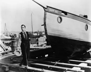 Vintage Celebrity Photos Prints: BUSTER KEATON (1896-1966). American comedian. In the film The Boat, 1922
