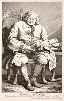 SIMON FRASER (1667?-1747). 11th Baron Lovat. Scottish Jacobite intriguer. Etching SIMON FRASER (1667?-1747). 11th Baron Lovat. Scottish Jacobite intriguer. Etching