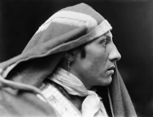 SIOUX NATIVE AMERICAN, c1900. Amos Two Bulls, a Sioux Native American from Buffalo SIOUX NATIVE AMERICAN, c1900. Amos Two Bulls, a Sioux Native American from Buffalo