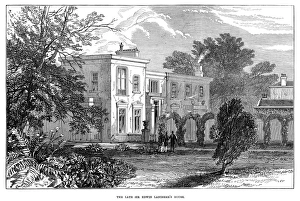 SIR EDWIN HENRY LANDSEER (1802-1873). English painter. The home of Edwin Landseer in SIR EDWIN HENRY LANDSEER (1802-1873). English painter. The home of Edwin Landseer in