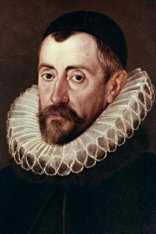 SIR FRANCIS WALSINGHAM (c1532-1590). English statesman. Oil on panel (detail), c1585 SIR FRANCIS WALSINGHAM (c1532-1590). English statesman. Oil on panel (detail), c1585
