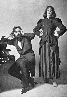 Sir Herbert Beerbohm Tree as Svengali and Dorothea Baird as Trilby O' Sir Herbert Beerbohm Tree as Svengali and Dorothea Baird as Trilby O'