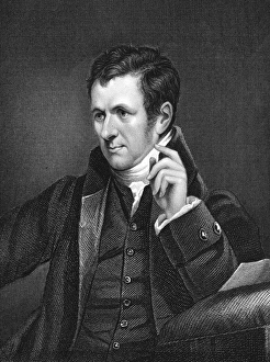 SIR HUMPHRY DAVY (1778-1829). English chemist. Line and stipple engraving, English, 1829 SIR HUMPHRY DAVY (1778-1829). English chemist. Line and stipple engraving, English, 1829