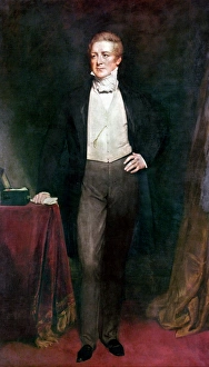 SIR ROBERT PEEL (1788-1850). English politician. Oil on canvas by Henry W. Pickersgill SIR ROBERT PEEL (1788-1850). English politician. Oil on canvas by Henry W. Pickersgill