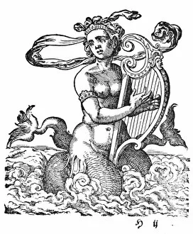Images Dated 20th September 2007: SIREN. Woodcut, German, 1599
