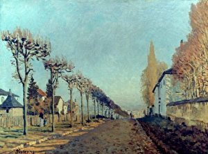 View of the Road to Sevres, 1873 Oil on Canvas. Art Prints