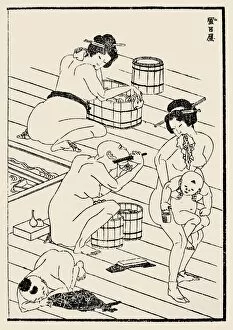 s ketch from Kats us hika Hokus ais Manga, c1836