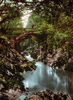 SNOWDONIA NATIONAL PARK. View of Roman bridge I, Betws-y-Coed (Prayer house in the wood SNOWDONIA NATIONAL PARK. View of Roman bridge I, Betws-y-Coed (Prayer house in the wood