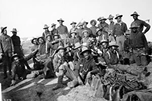 Images Dated 30th August 2006: SPANISH-AMERICAN WAR, 1898. Members of the U. S. Tenth (Black) Cavalry on San Juan Hill