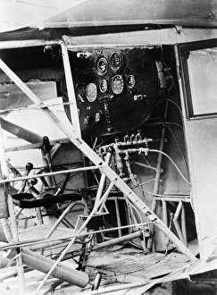 THE SPIRIT OF ST LOUIS. The cockpit of The Spirit of St Louis, successfully flown THE SPIRIT OF ST LOUIS. The cockpit of The Spirit of St Louis, successfully flown