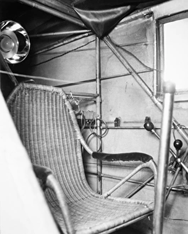SPIRIT OF ST. LOUIS. The pilots seat in the cockpit of the Spirit of St. Louis SPIRIT OF ST. LOUIS. The pilots seat in the cockpit of the Spirit of St. Louis