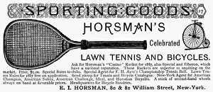 SPORTING GOODS, 1887. American magazine advertisement SPORTING GOODS, 1887. American magazine advertisement